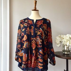 ANTHROPOLOGIE print top / tunic